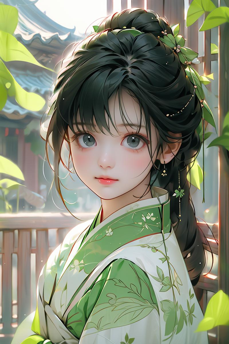 380374-503161942-(chibi_1), (best quality, masterpiece),  green hanfu 1girl, morning light,.png